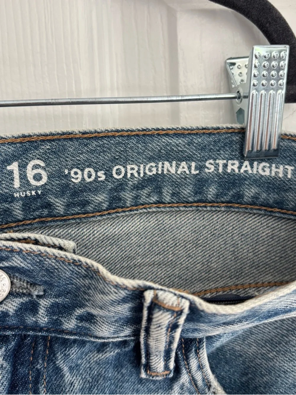 NWT Gap Kids' 90s Original Straight Leg‎ Jeans Size 16 Husky